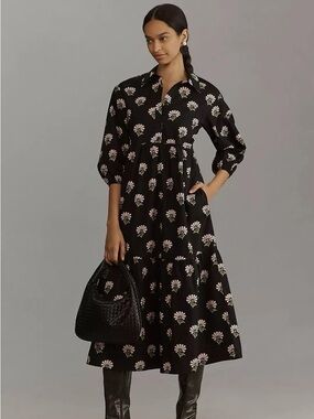 Anthropologie - Maeve- The Bettina Tiered Shirt Dress